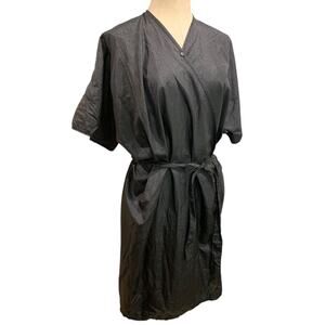 One Size Andre Hair Styling Smock for Clients Belted Black Style 8104